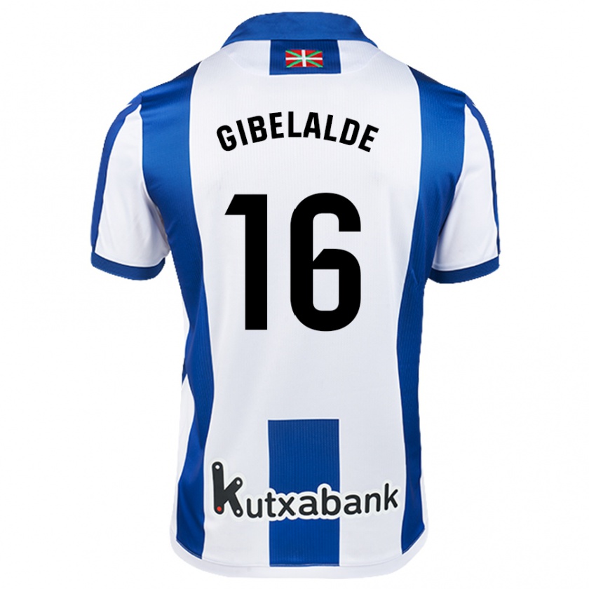 Kandiny Kinder Manex Gibelalde #16 Weiß Blau Heimtrikot Trikot 2024/25 T-Shirt