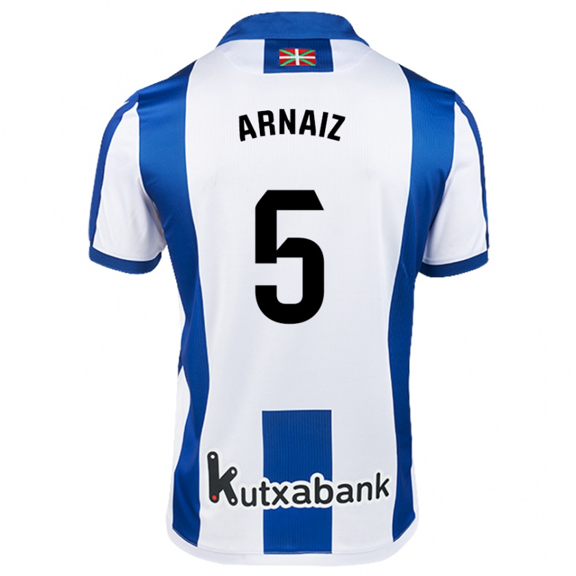 Kandiny Kinder Iris Arnaiz #5 Weiß Blau Heimtrikot Trikot 2024/25 T-Shirt