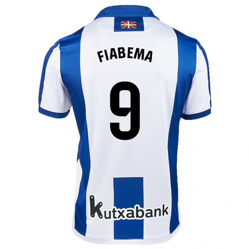 Kandiny Kinder Bryan Fiabema #9 Weiß Blau Heimtrikot Trikot 2024/25 T-Shirt