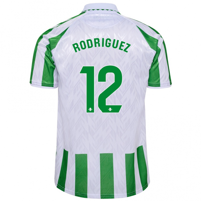 Kandiny Kinder Ricardo Rodríguez #12 Grün Weiße Streifen Heimtrikot Trikot 2024/25 T-Shirt