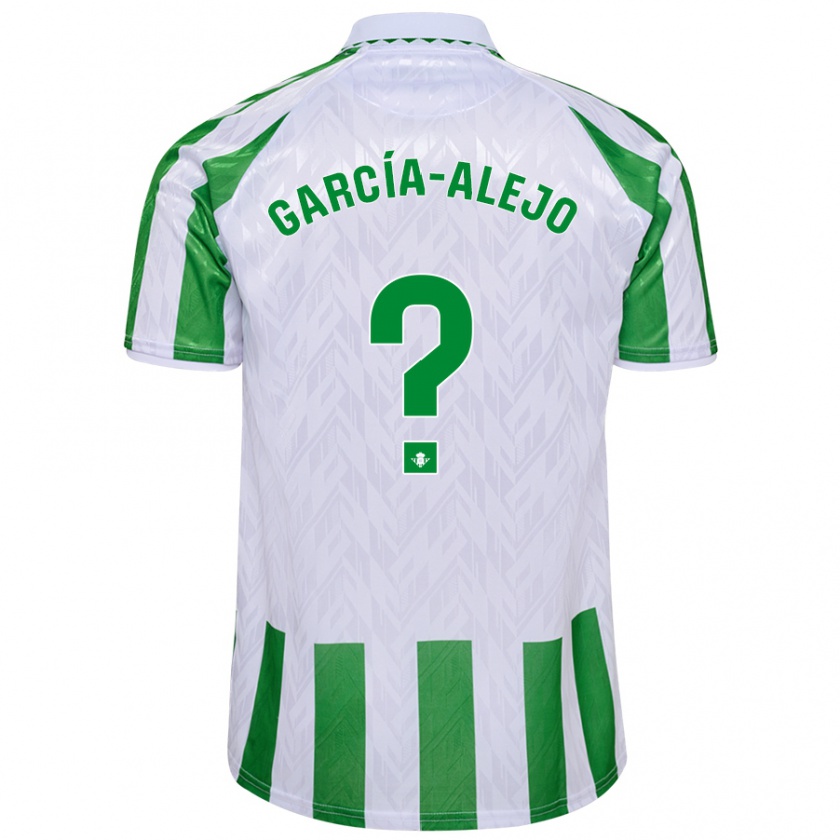 Kandiny Kinder Raúl García-Alejo #0 Grün Weiße Streifen Heimtrikot Trikot 2024/25 T-Shirt