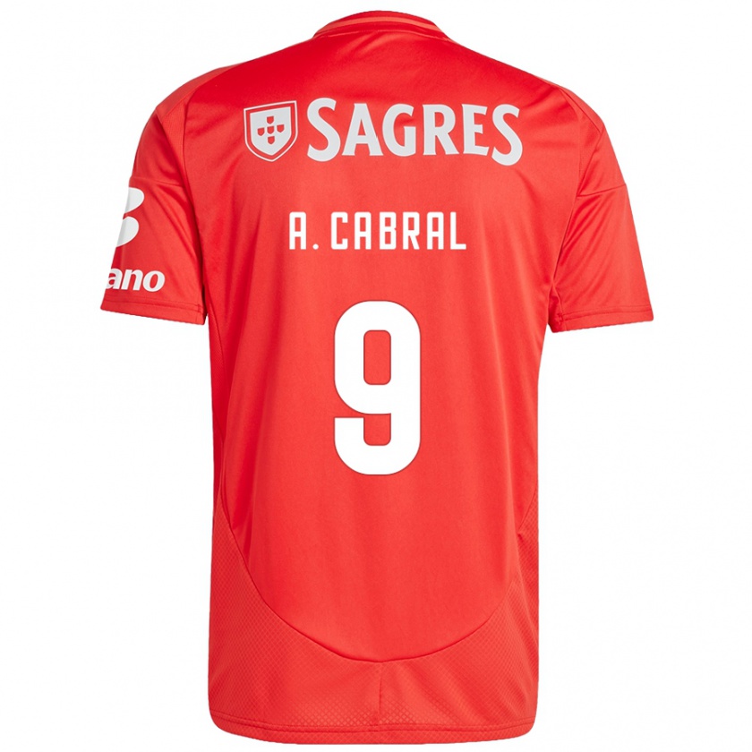 Kandiny Kinder Arthur Cabral #9 Rot Weiß Heimtrikot Trikot 2024/25 T-Shirt