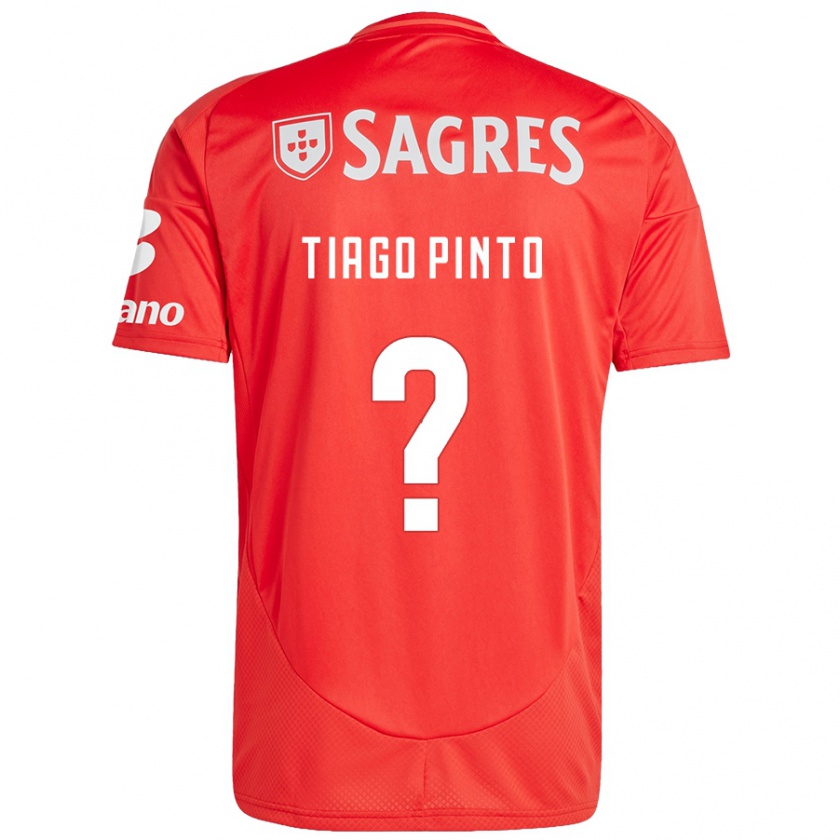 Kandiny Kinder Tiago Pinto #0 Rot Weiß Heimtrikot Trikot 2024/25 T-Shirt