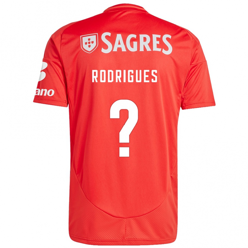 Kandiny Kinder Miguel Rodrigues #0 Rot Weiß Heimtrikot Trikot 2024/25 T-Shirt