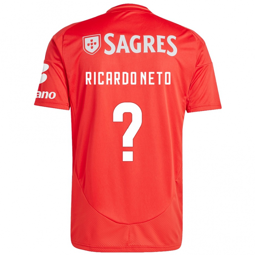 Kandiny Kinder Ricardo Neto #0 Rot Weiß Heimtrikot Trikot 2024/25 T-Shirt