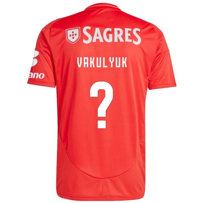 Kandiny Kinder André Vakulyuk #0 Rot Weiß Heimtrikot Trikot 2024/25 T-Shirt