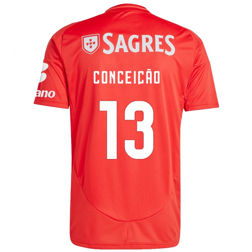 Kandiny Kinder João Conceição #13 Rot Weiß Heimtrikot Trikot 2024/25 T-Shirt