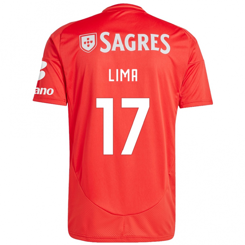 Kandiny Kinder Ivan Lima #17 Rot Weiß Heimtrikot Trikot 2024/25 T-Shirt