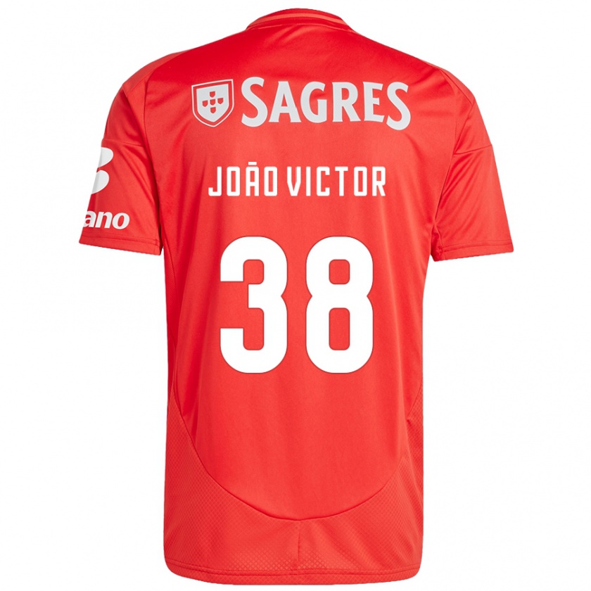 Kandiny Kinder João Victor #38 Rot Weiß Heimtrikot Trikot 2024/25 T-Shirt