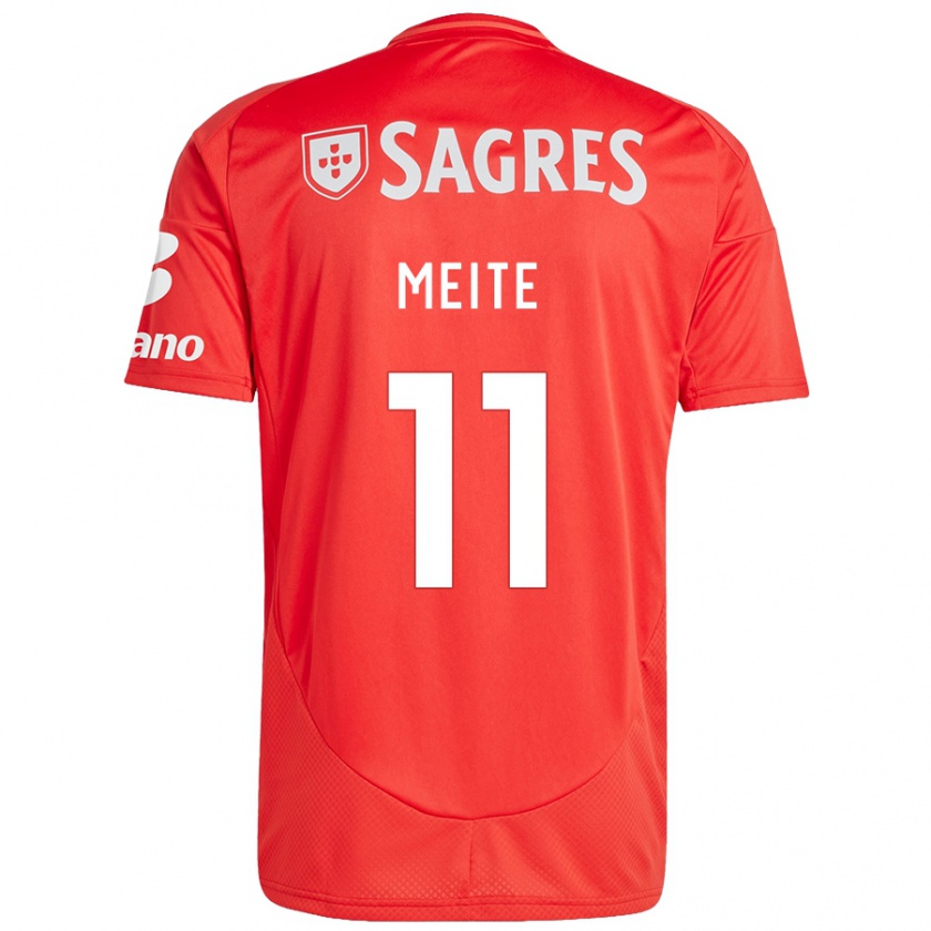 Kandiny Kinder Soualiho Meite #11 Rot Weiß Heimtrikot Trikot 2024/25 T-Shirt