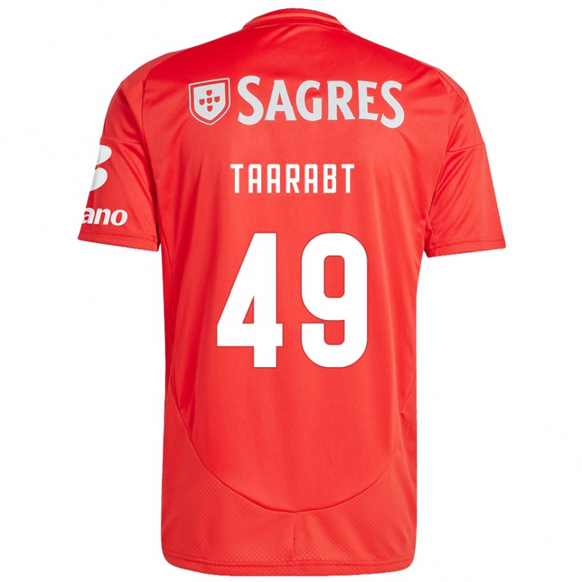 Kandiny Kinder Adel Taarabt #49 Rot Weiß Heimtrikot Trikot 2024/25 T-Shirt