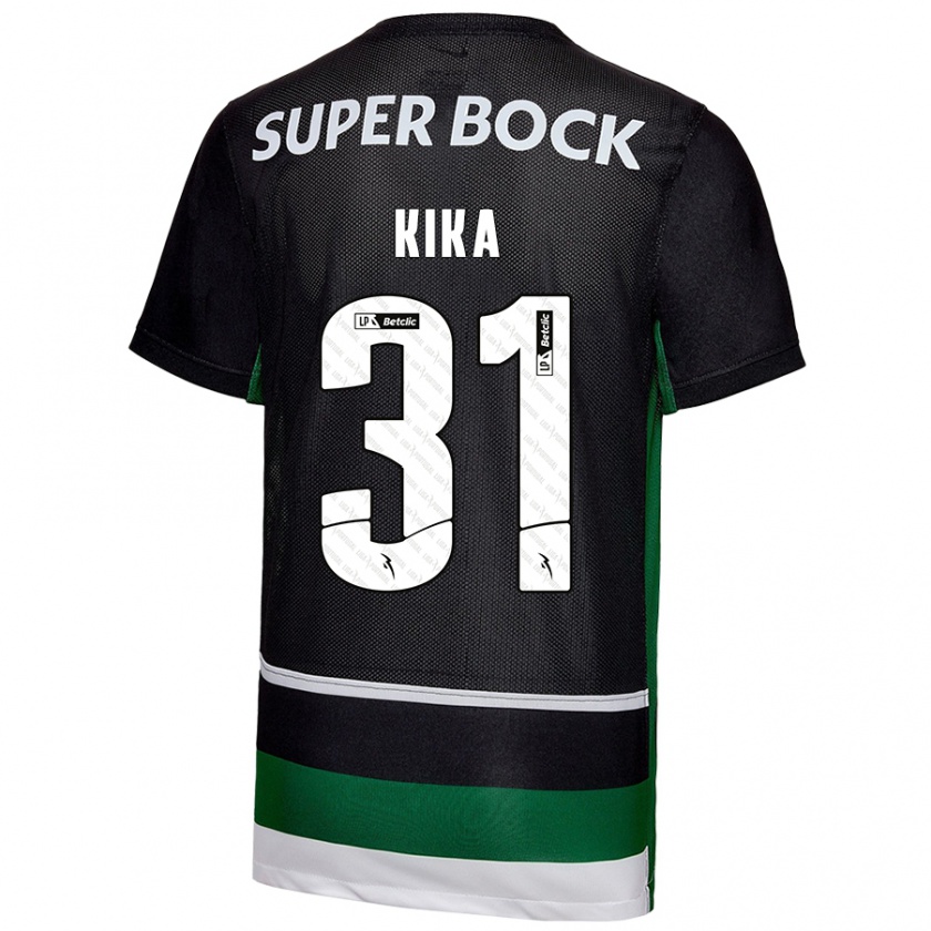 Kandiny Kinder Kika #31 Schwarz Weiß Grün Heimtrikot Trikot 2024/25 T-Shirt