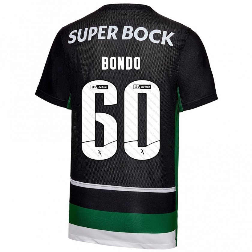 Kandiny Kinder Pedro Bondo #60 Schwarz Weiß Grün Heimtrikot Trikot 2024/25 T-Shirt