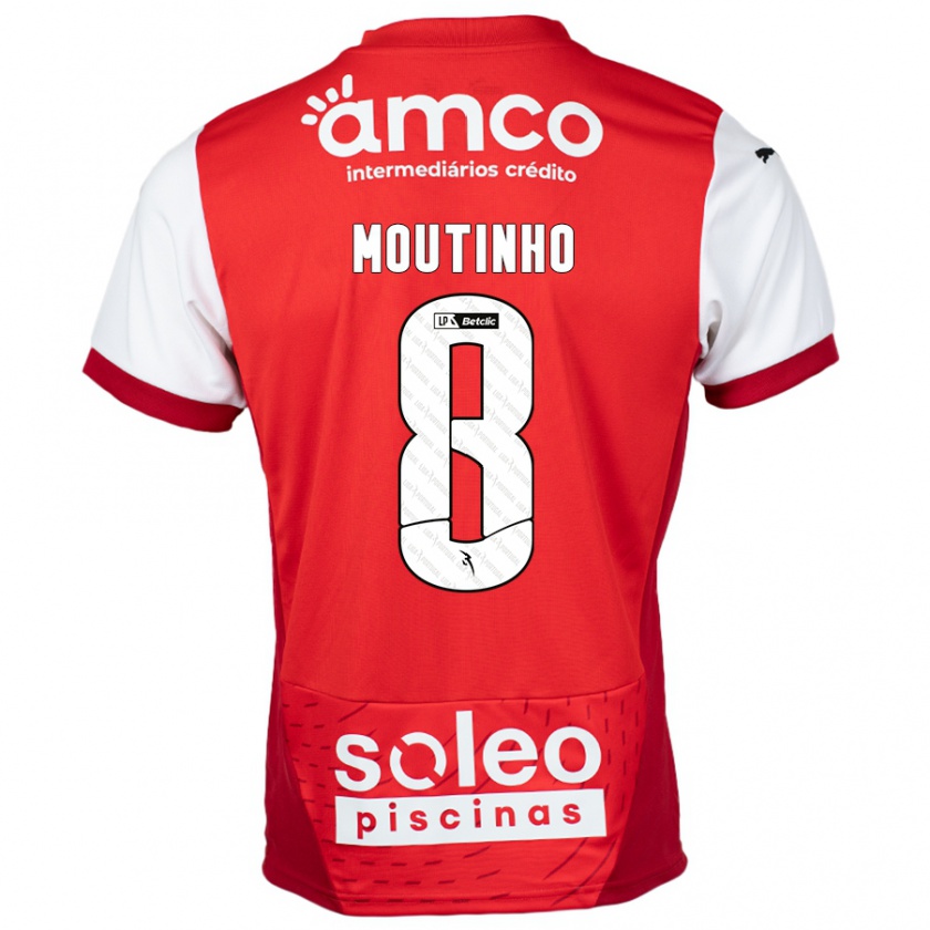 Kandiny Kinder João Moutinho #8 Rot Weiß Heimtrikot Trikot 2024/25 T-Shirt