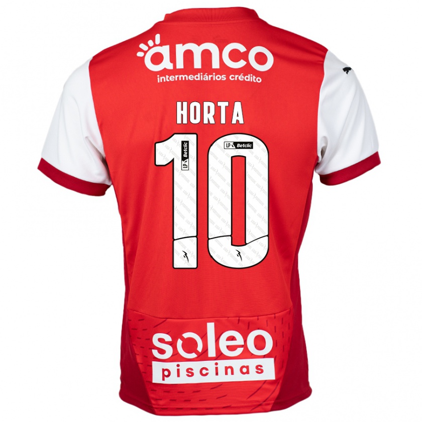 Kandiny Kinder André Horta #10 Rot Weiß Heimtrikot Trikot 2024/25 T-Shirt