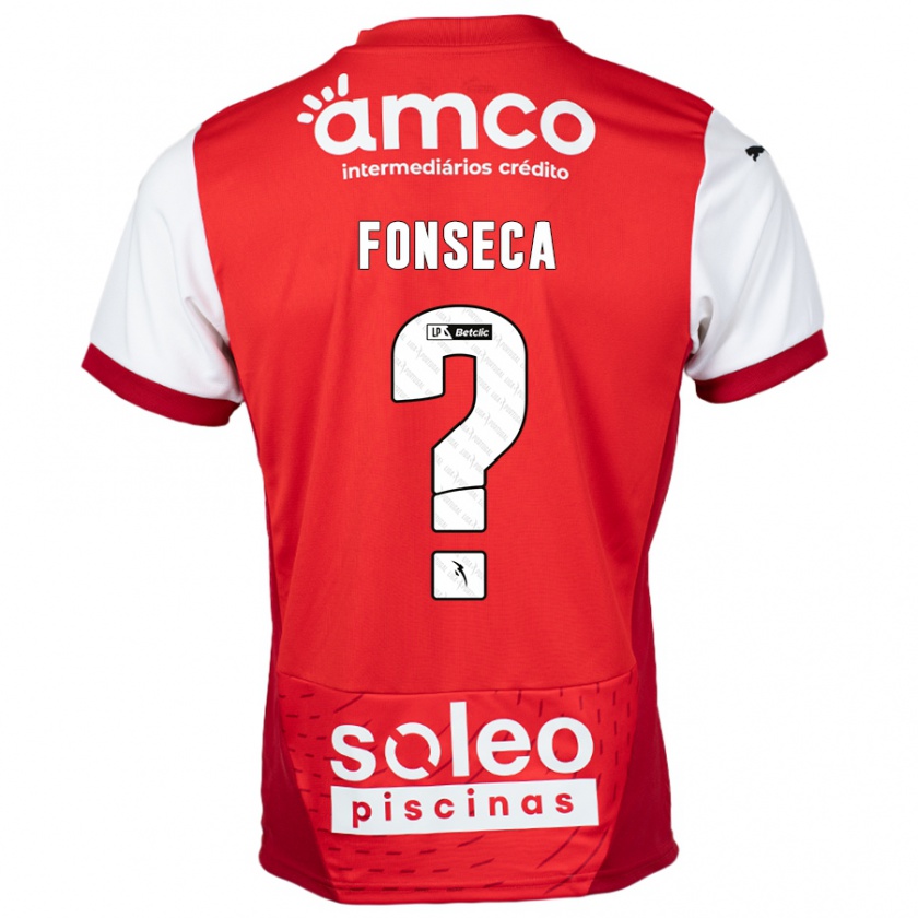 Kandiny Kinder Diogo Fonseca #0 Rot Weiß Heimtrikot Trikot 2024/25 T-Shirt