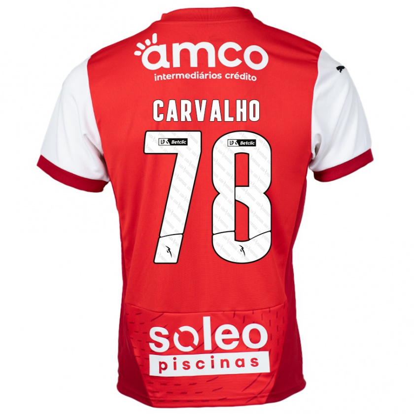 Kandiny Kinder João Carvalho #78 Rot Weiß Heimtrikot Trikot 2024/25 T-Shirt