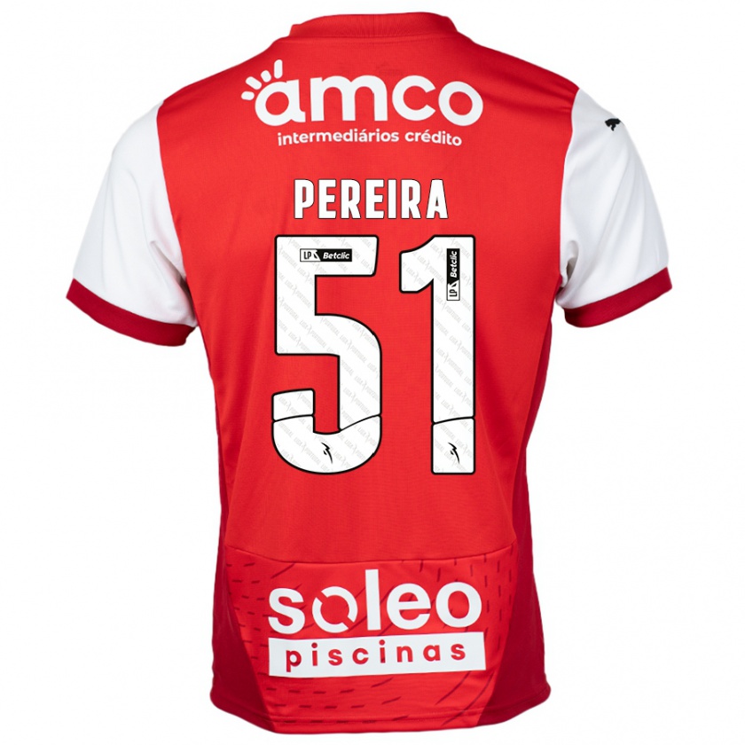 Kandiny Kinder Evy Pereira #51 Rot Weiß Heimtrikot Trikot 2024/25 T-Shirt