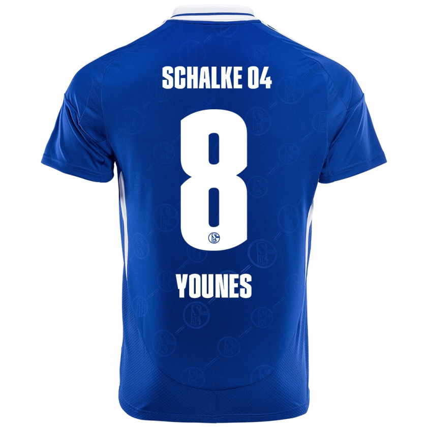 Kandiny Kinder Amin Younes #8 Königsblau Heimtrikot Trikot 2024/25 T-Shirt