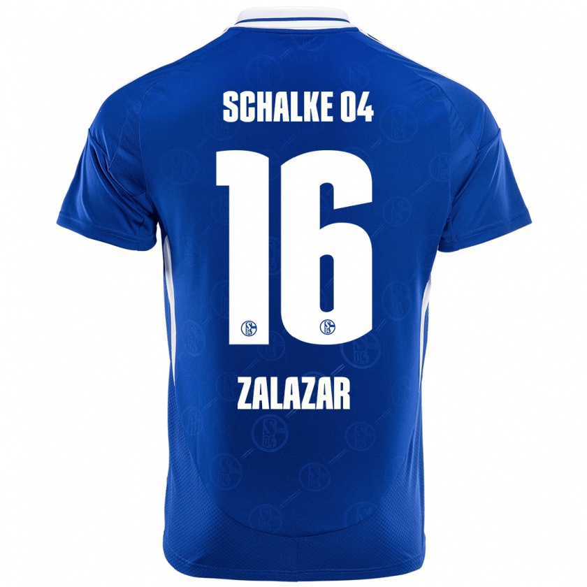 Kandiny Kinder Mauro Zalazar #16 Königsblau Heimtrikot Trikot 2024/25 T-Shirt