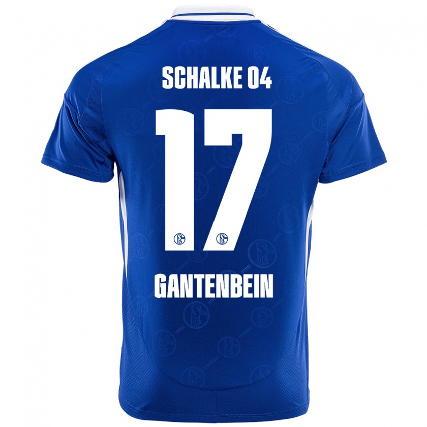 Kandiny Kinder Adrian Gantenbein #17 Königsblau Heimtrikot Trikot 2024/25 T-Shirt