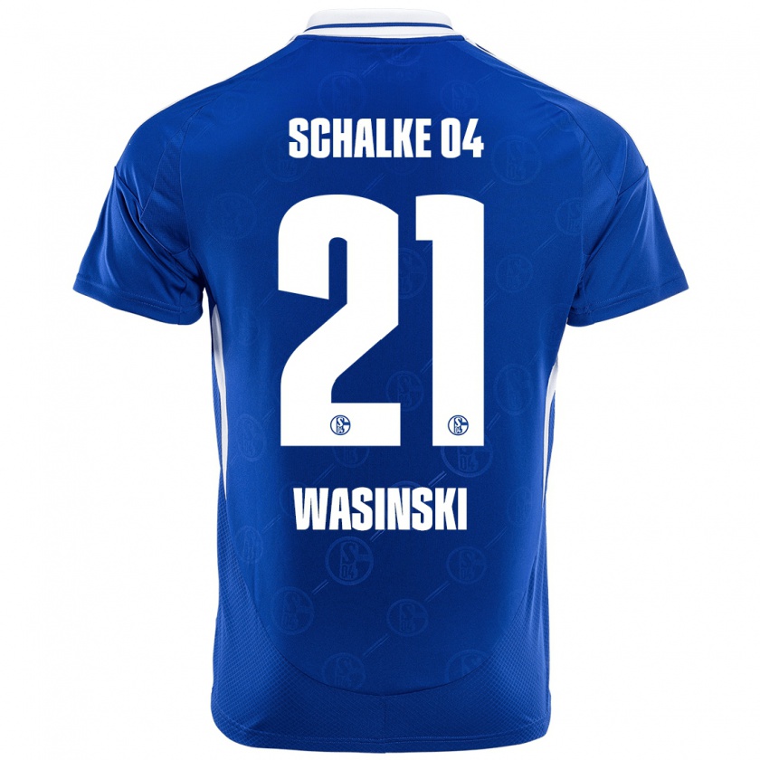 Kandiny Kinder Martin Wasinski #21 Königsblau Heimtrikot Trikot 2024/25 T-Shirt