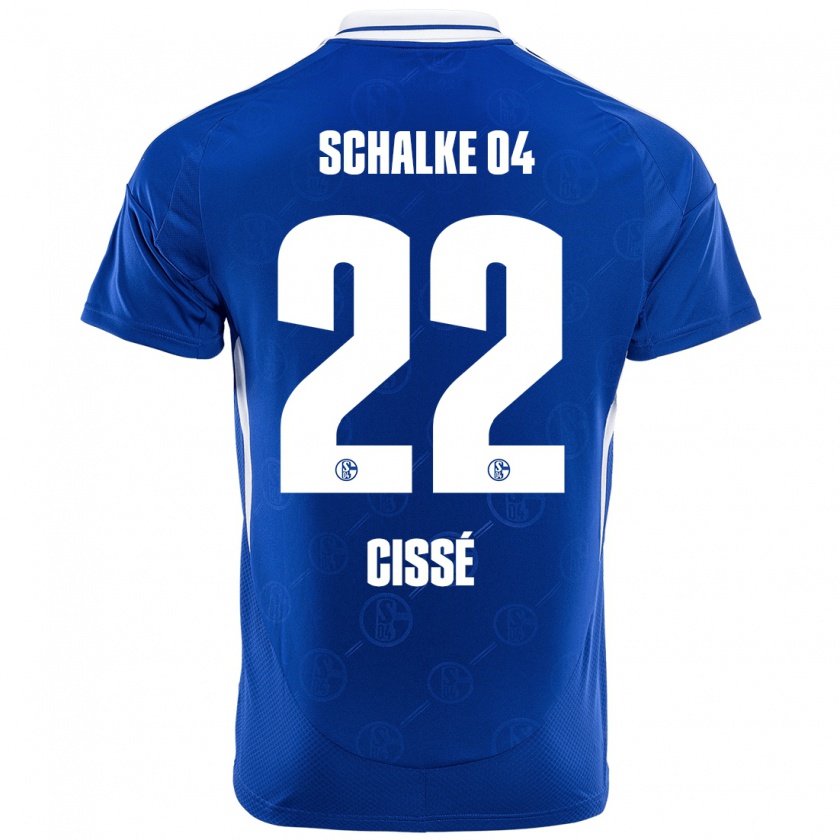 Kandiny Kinder Ibrahima Cissé #22 Königsblau Heimtrikot Trikot 2024/25 T-Shirt