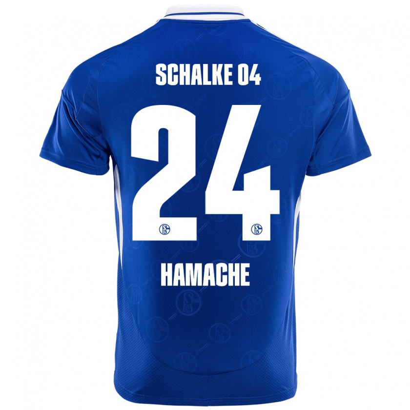 Kandiny Kinder Ilyes Hamache #24 Königsblau Heimtrikot Trikot 2024/25 T-Shirt