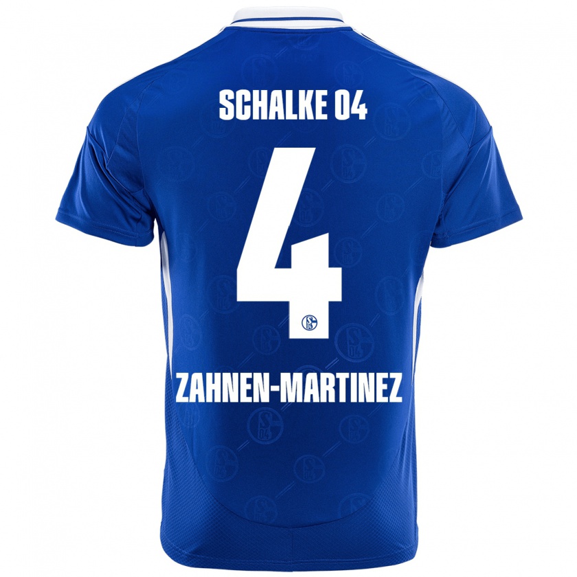 Kandiny Kinder Pablo Zahnen-Martinez #4 Königsblau Heimtrikot Trikot 2024/25 T-Shirt