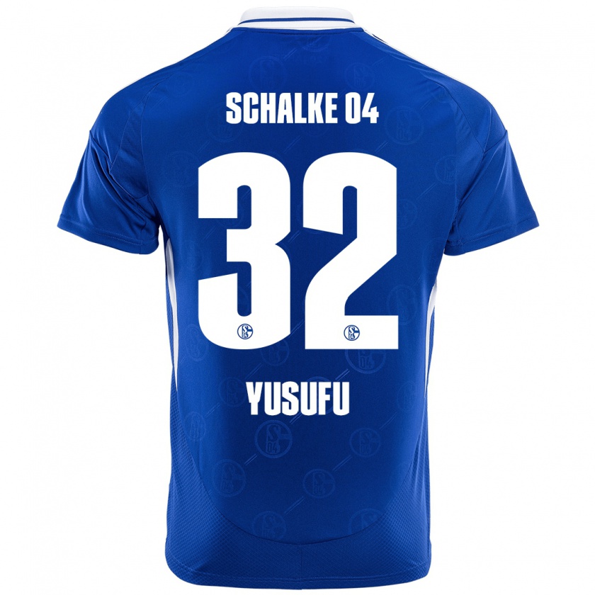 Kandiny Kinder Faaris Yusufu #32 Königsblau Heimtrikot Trikot 2024/25 T-Shirt