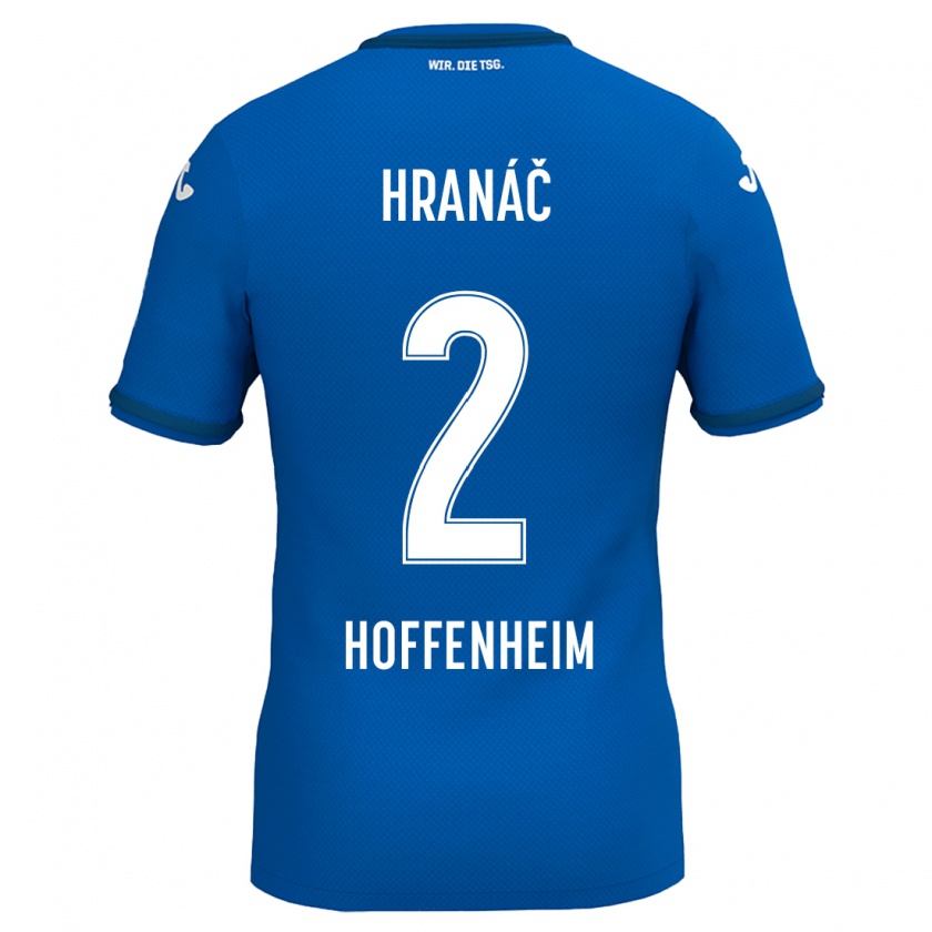 Kandiny Kinder Robin Hranac #2 Königsblau Heimtrikot Trikot 2024/25 T-Shirt