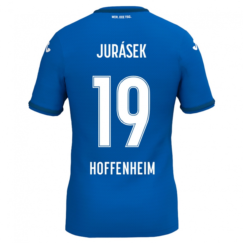 Kandiny Kinder David Jurásek #19 Königsblau Heimtrikot Trikot 2024/25 T-Shirt