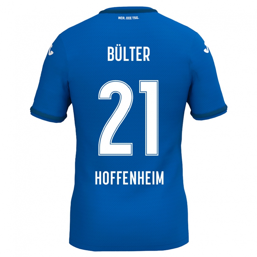 Kandiny Kinder Marius Bülter #21 Königsblau Heimtrikot Trikot 2024/25 T-Shirt