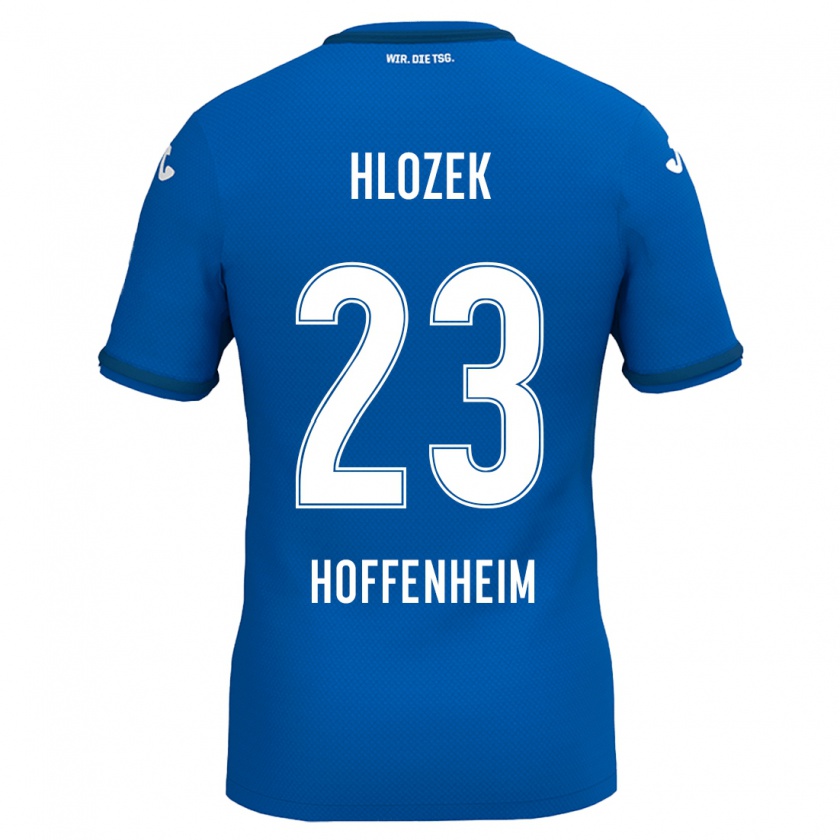 Kandiny Kinder Adam Hlozek #23 Königsblau Heimtrikot Trikot 2024/25 T-Shirt