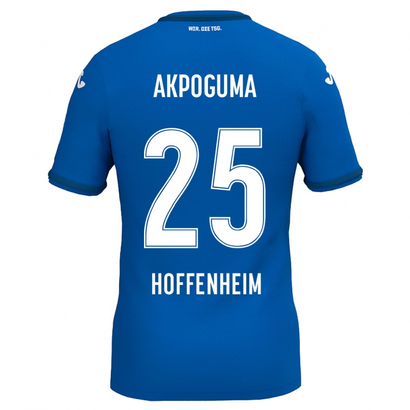 Kandiny Kinder Kevin Akpoguma #25 Königsblau Heimtrikot Trikot 2024/25 T-Shirt