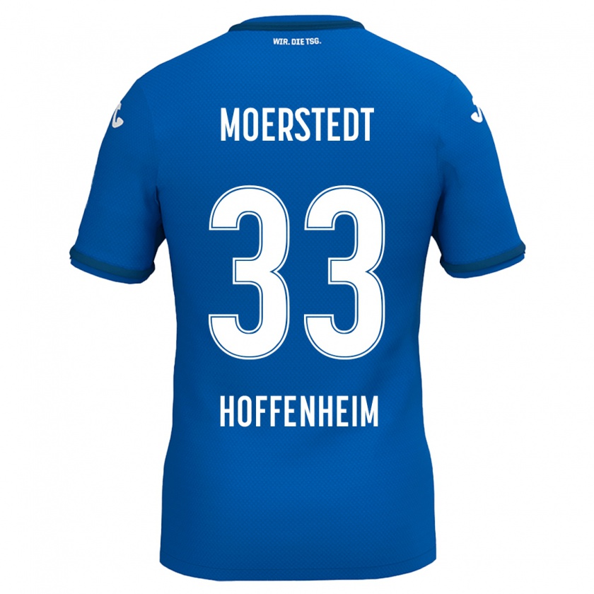 Kandiny Kinder Max Moerstedt #33 Königsblau Heimtrikot Trikot 2024/25 T-Shirt