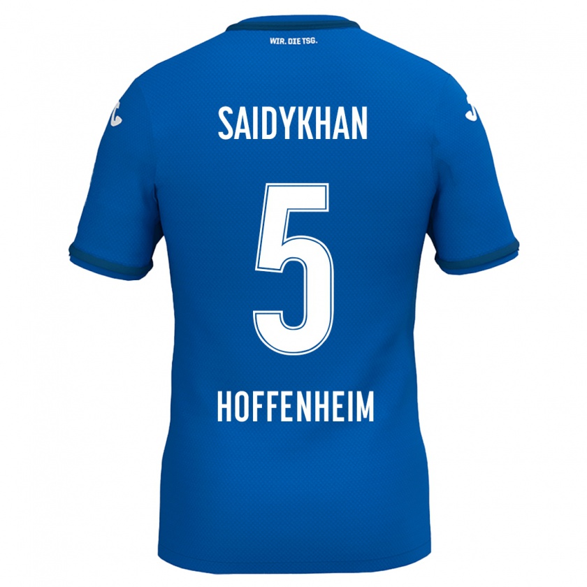 Kandiny Kinder Ibrahim Saidykhan #5 Königsblau Heimtrikot Trikot 2024/25 T-Shirt