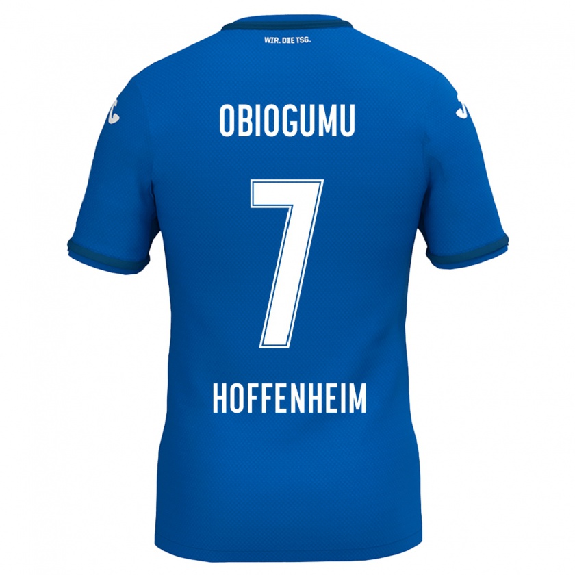 Kandiny Kinder Uche Obiogumu #7 Königsblau Heimtrikot Trikot 2024/25 T-Shirt