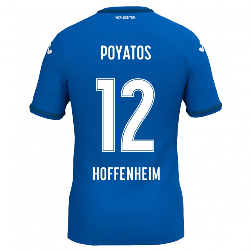 Kandiny Kinder Miguel Poyatos #12 Königsblau Heimtrikot Trikot 2024/25 T-Shirt