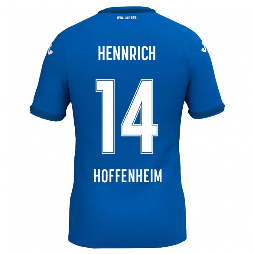 Kandiny Kinder Paul Hennrich #14 Königsblau Heimtrikot Trikot 2024/25 T-Shirt