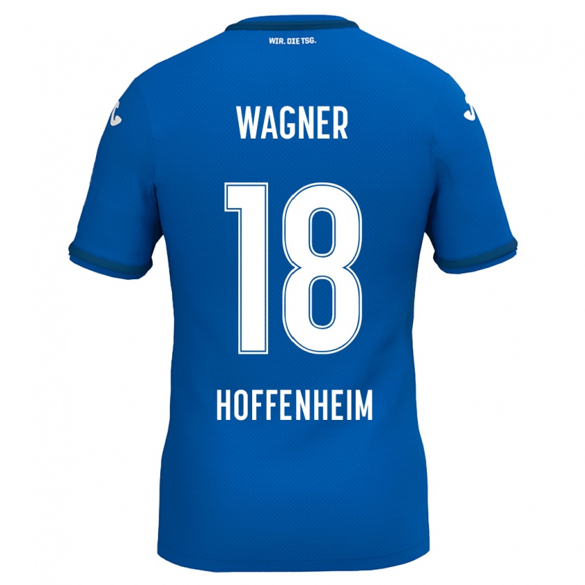 Kandiny Kinder Ricardo Wagner #18 Königsblau Heimtrikot Trikot 2024/25 T-Shirt