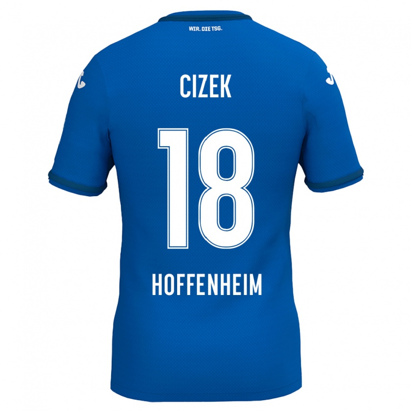 Kandiny Kinder Krystof Cizek #18 Königsblau Heimtrikot Trikot 2024/25 T-Shirt