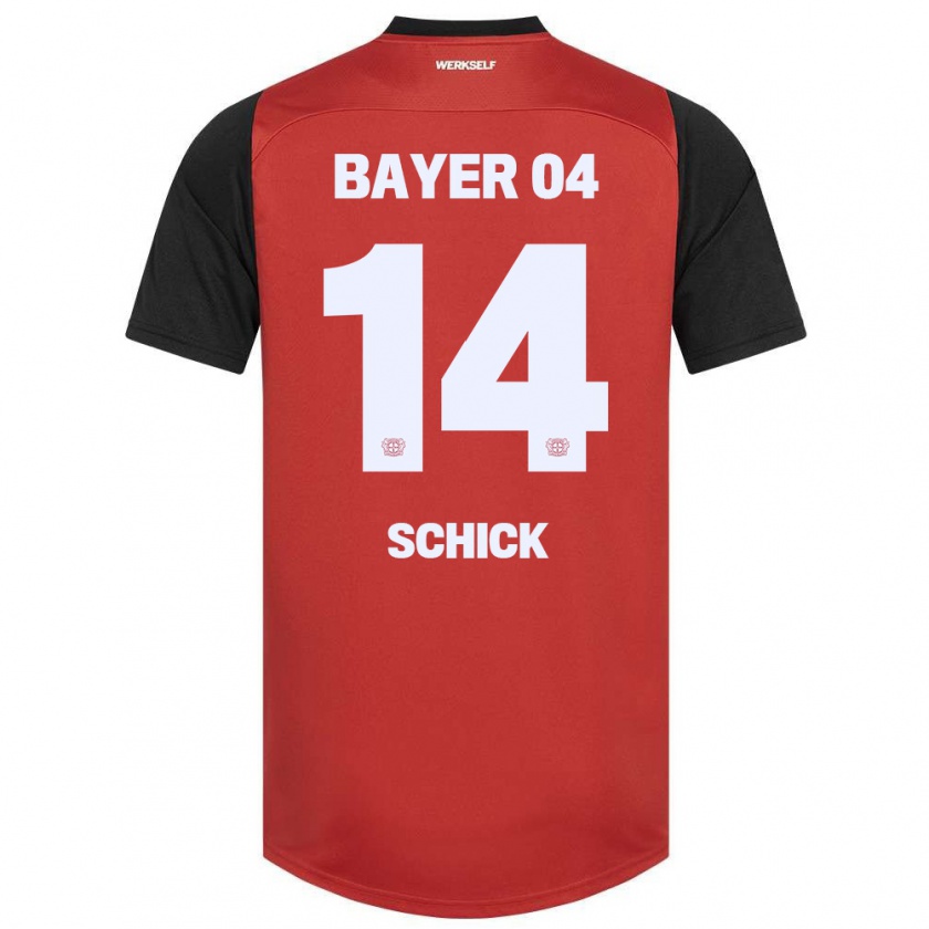 Kandiny Kinder Patrik Schick #14 Rot Schwarz Heimtrikot Trikot 2024/25 T-Shirt