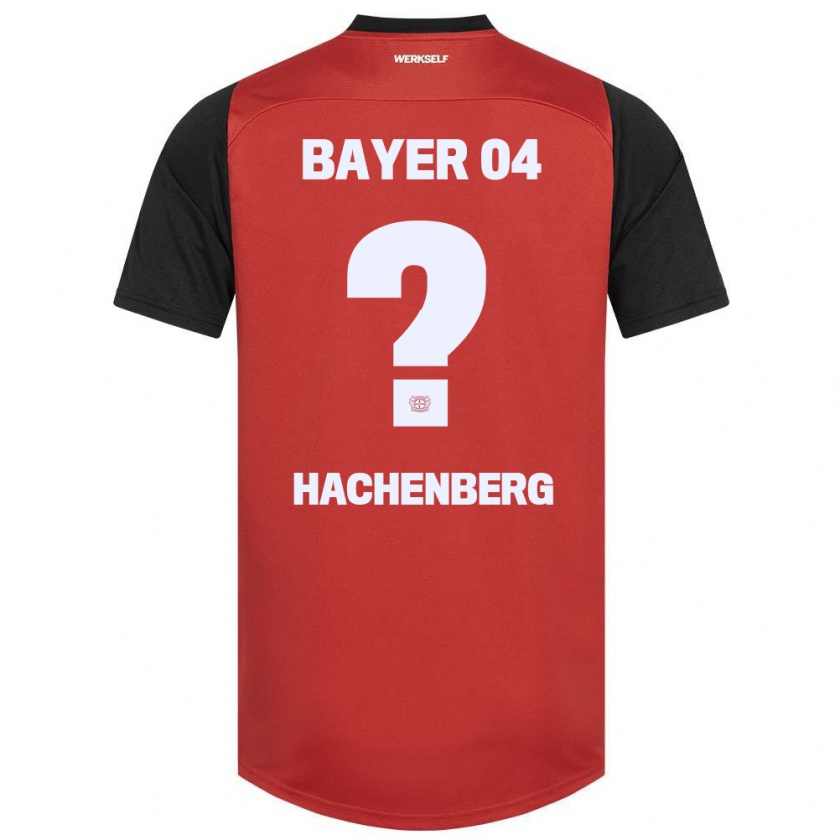 Kandiny Kinder Merlin Hachenberg #0 Rot Schwarz Heimtrikot Trikot 2024/25 T-Shirt