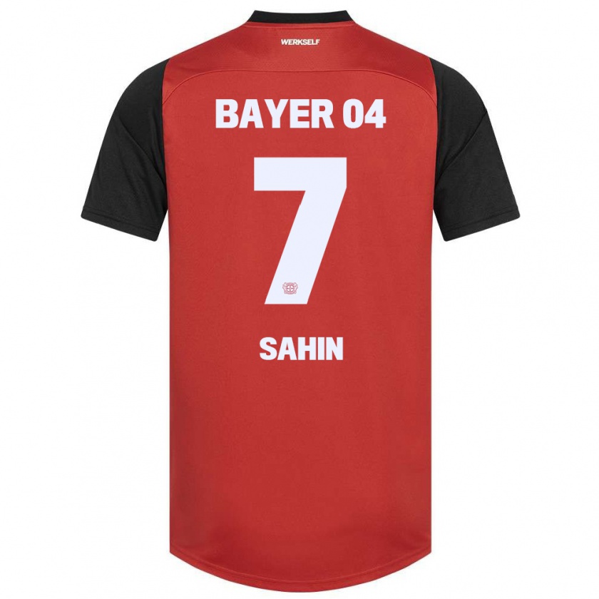 Kandiny Kinder Batuhan Sahin #7 Rot Schwarz Heimtrikot Trikot 2024/25 T-Shirt