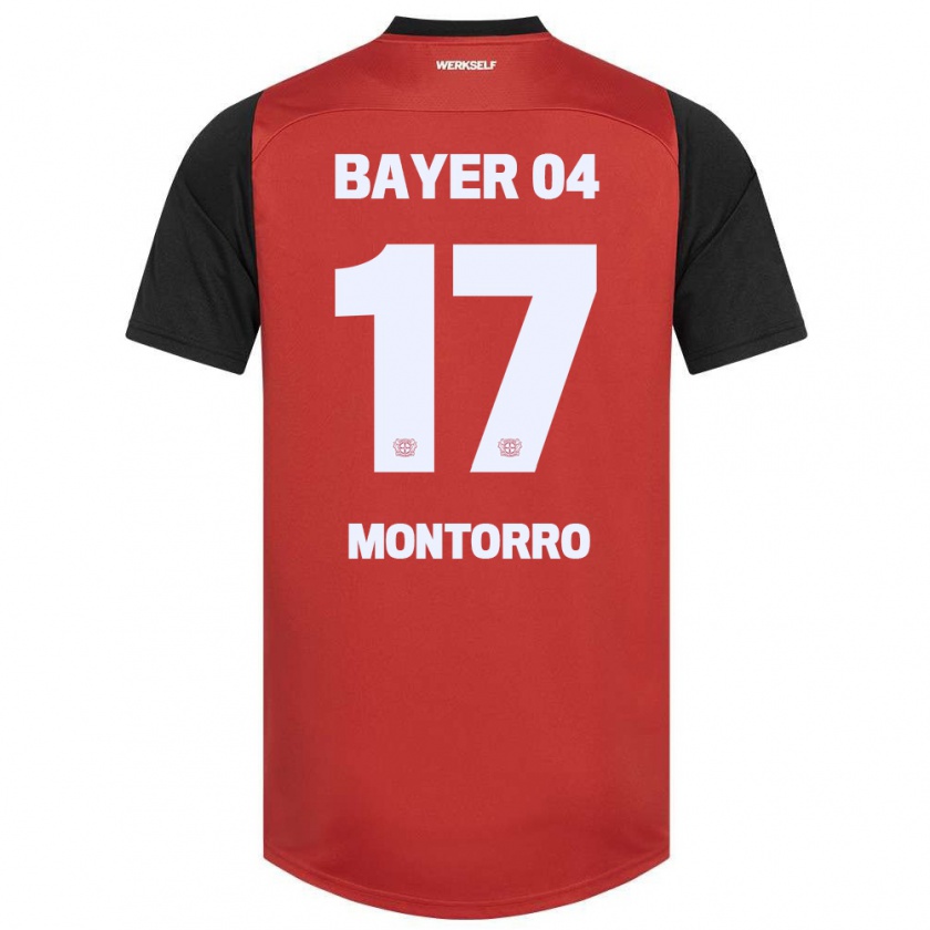 Kandiny Kinder Josuè Montorro #17 Rot Schwarz Heimtrikot Trikot 2024/25 T-Shirt