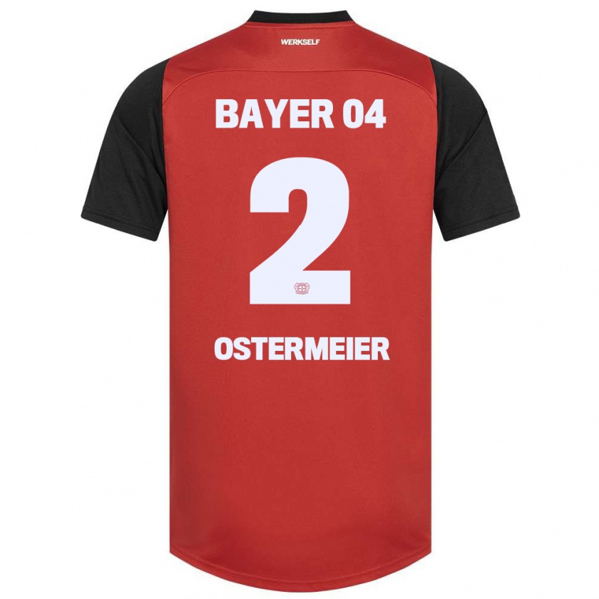 Kandiny Kinder Selina Ostermeier #2 Rot Schwarz Heimtrikot Trikot 2024/25 T-Shirt