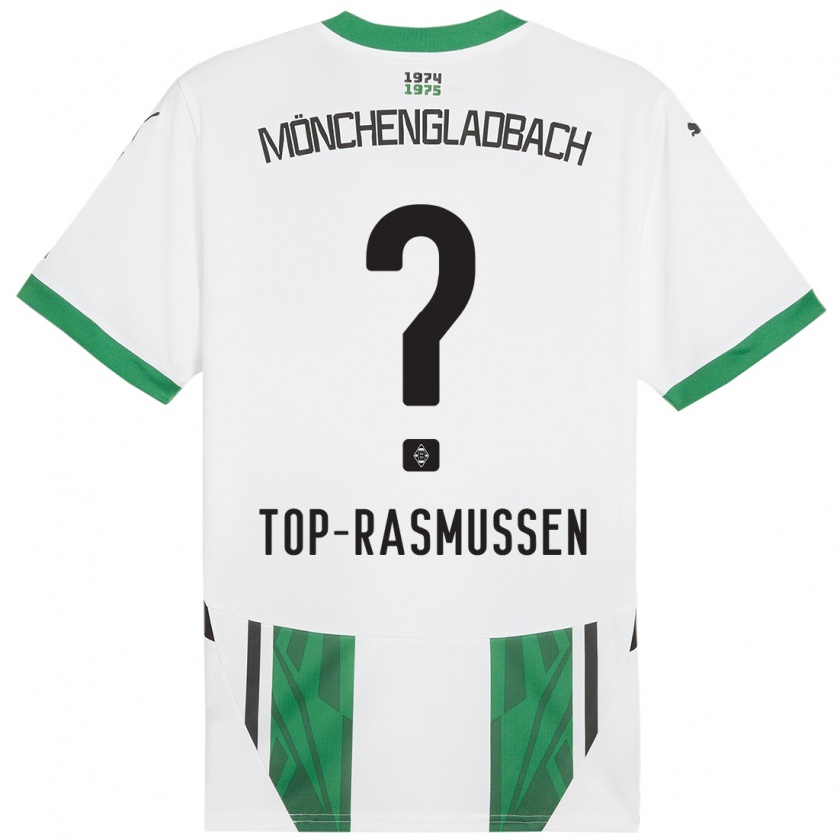 Kandiny Kinder Tristan Top-Rasmussen #0 Weiß Grün Heimtrikot Trikot 2024/25 T-Shirt