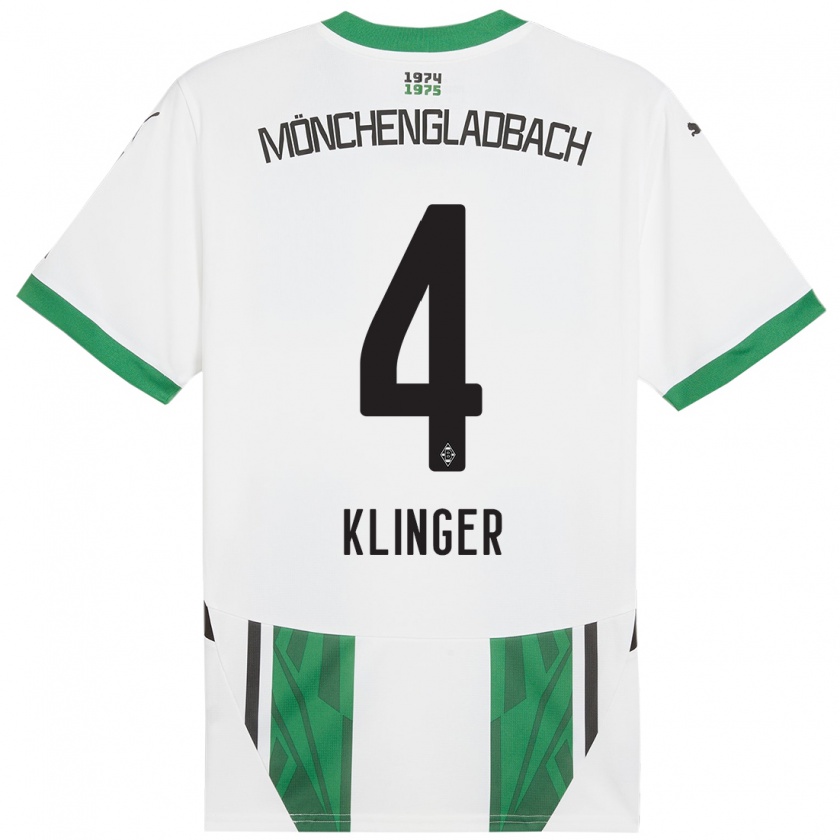 Kandiny Kinder Nina Klinger #4 Weiß Grün Heimtrikot Trikot 2024/25 T-Shirt