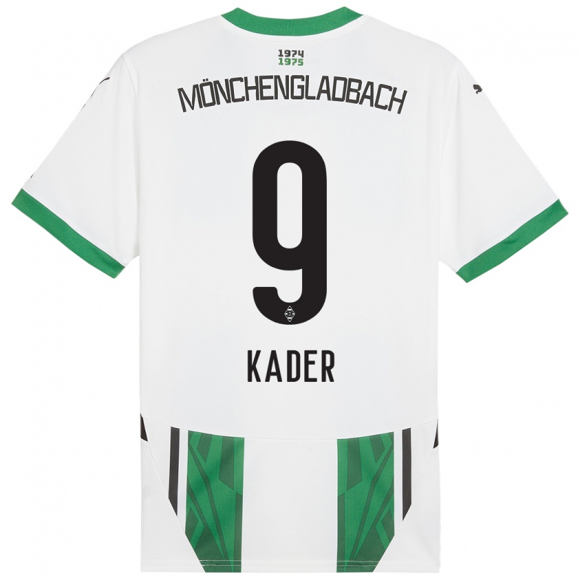 Kandiny Kinder Cagatay Kader #9 Weiß Grün Heimtrikot Trikot 2024/25 T-Shirt